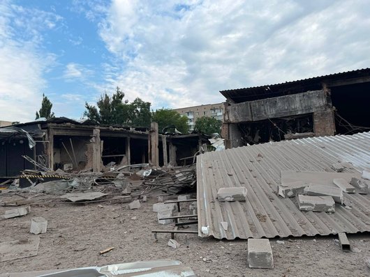 Russian airstrike destroys parcel delivery hub in Ukraine's Izium